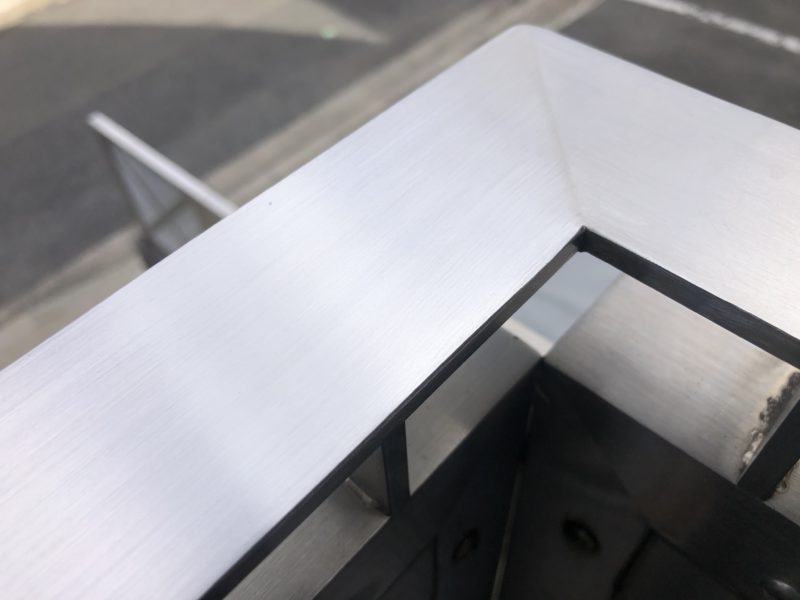 20-56 ステンレスフラットバー へこみ補修