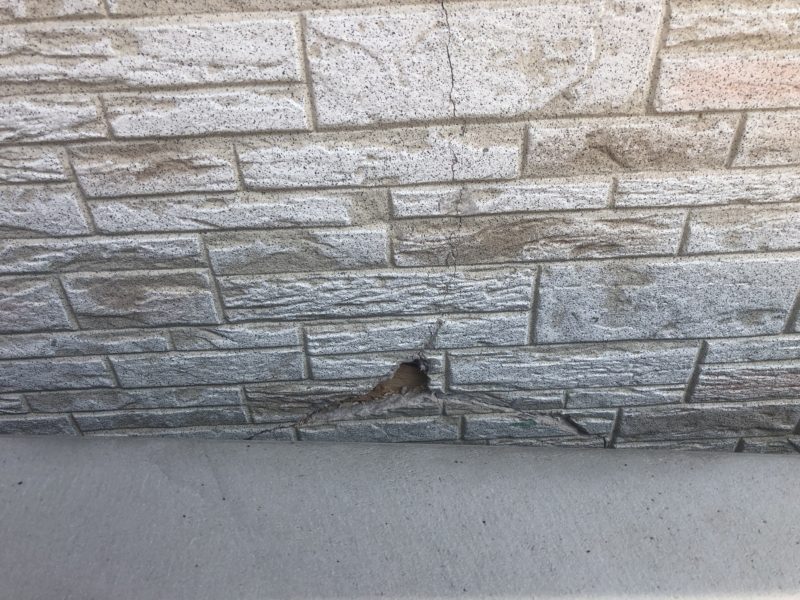 20-124 サイディング割れ補修