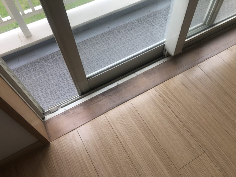 20-120 掃き出し 敷居再塗装