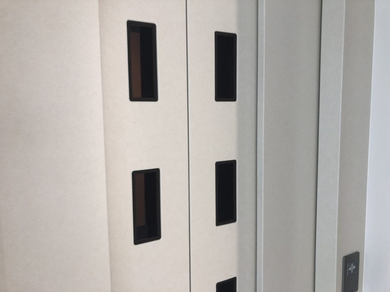 20-90 エレベーターガラスビート色替え塗装