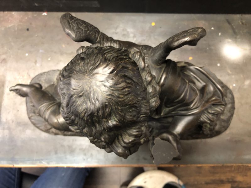 20-129 黒染めブロンズ修復