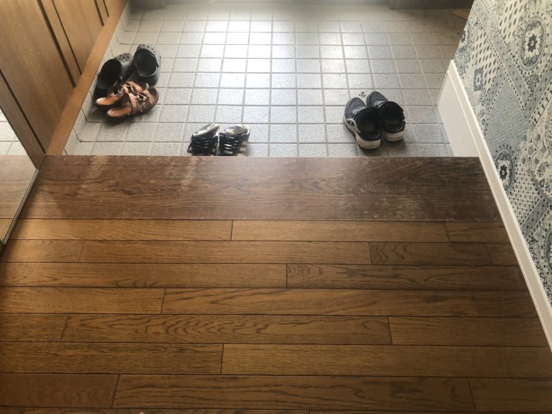 20-134 玄関框　再塗装