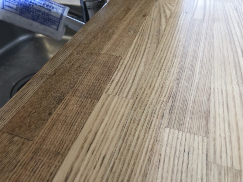 20-119 キッチンカウンター　再塗装