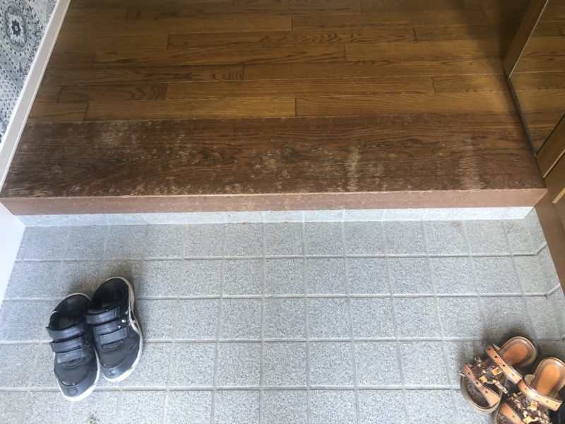 20-134 玄関框　再塗装