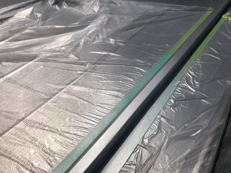 20-95 ステンレス屋根　へこみ補修