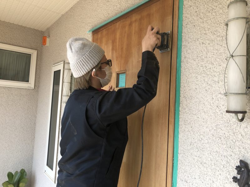 20-88 玄関ドア再生塗装