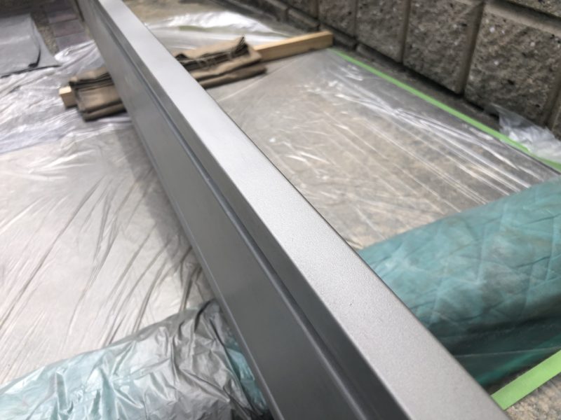 20-126 シャッターボックス　へこみ補修