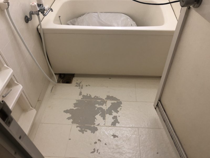 20-72 ユニットバス　床補修