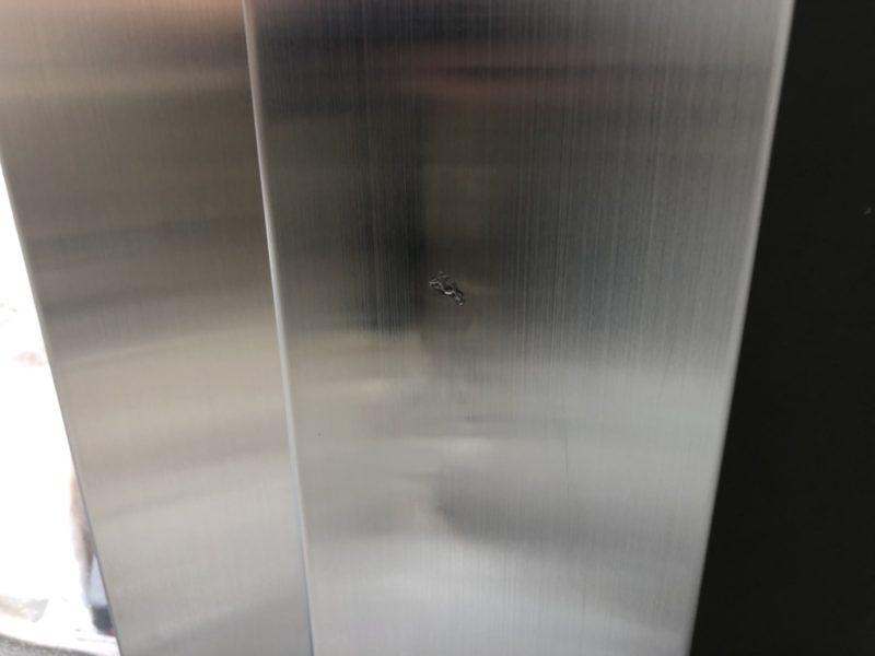 21-36 ステンレス枠　キズ補修