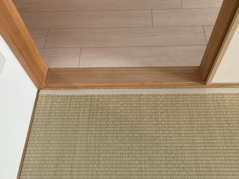 21-09 和室　敷居　漂白