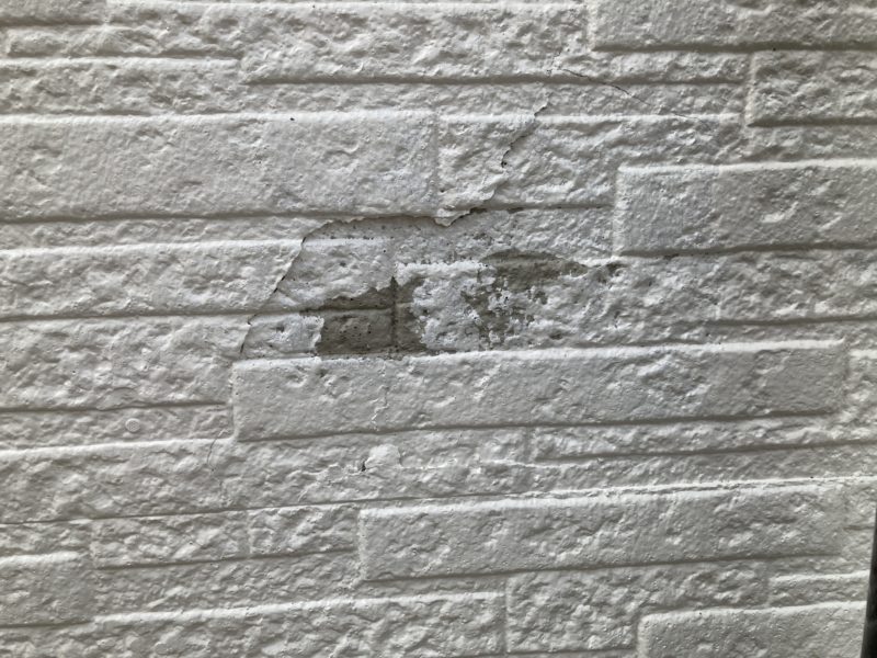 21-12 サイディング割れ補修