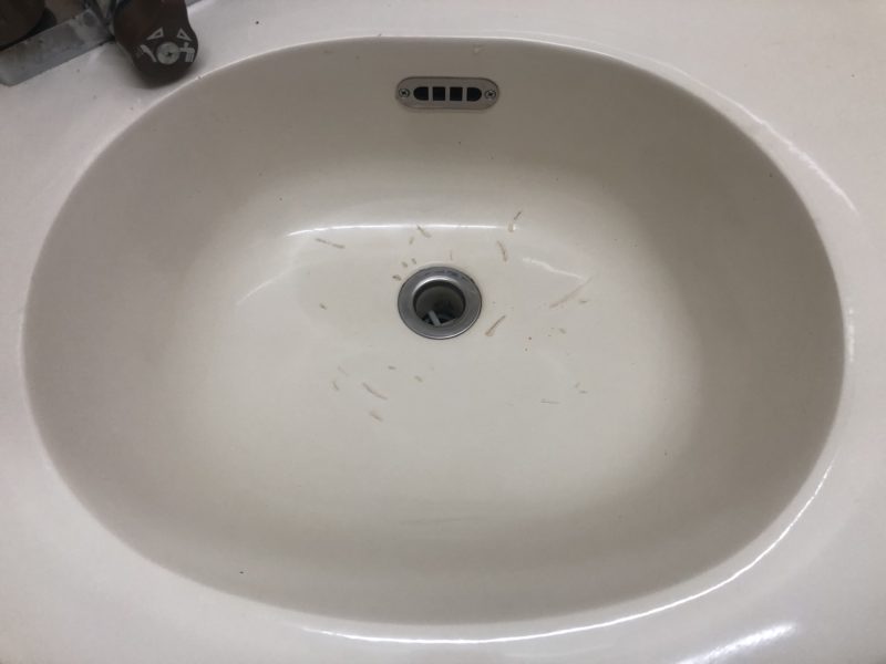 21-01 洗面ボウル　クラック修理
