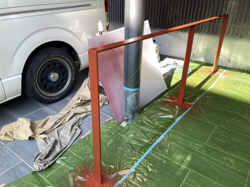 21-48 アイアン手すり 再塗装