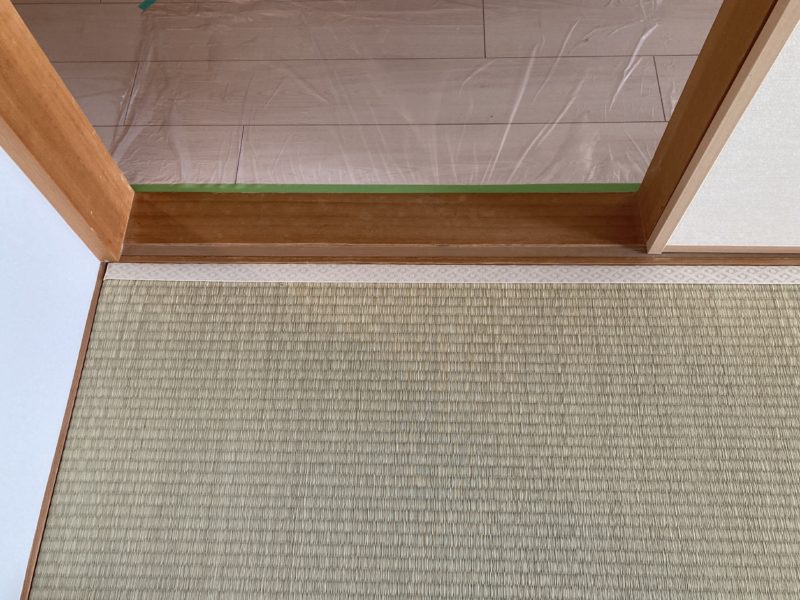 21-09 和室　敷居　漂白