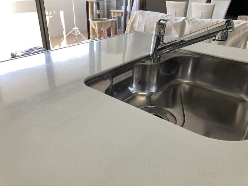 21-58 キッチン天板　再研磨