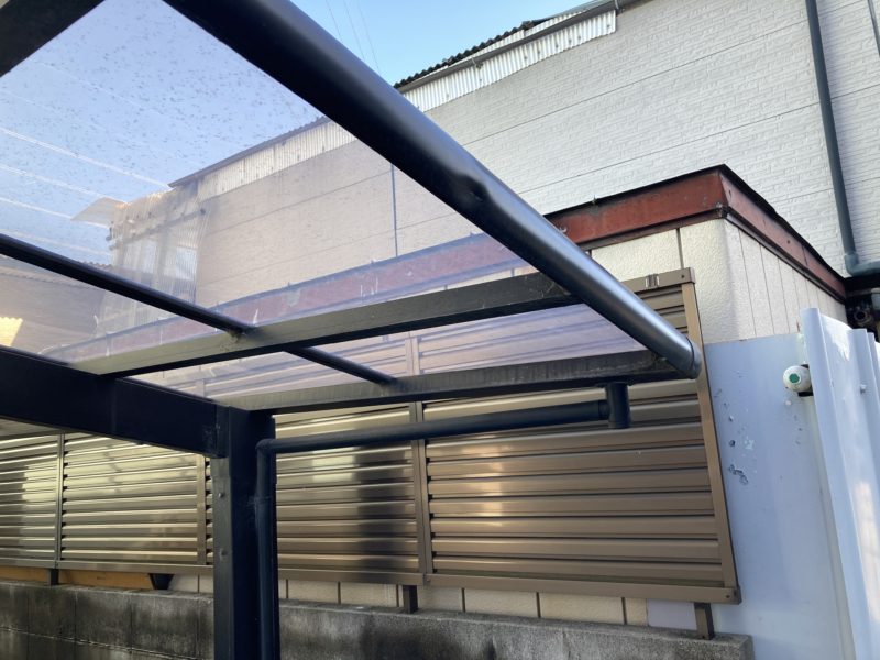 21-52 カーポート ヘコミ補修