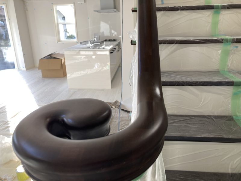 21-70 階段手摺り ジョイント補修　