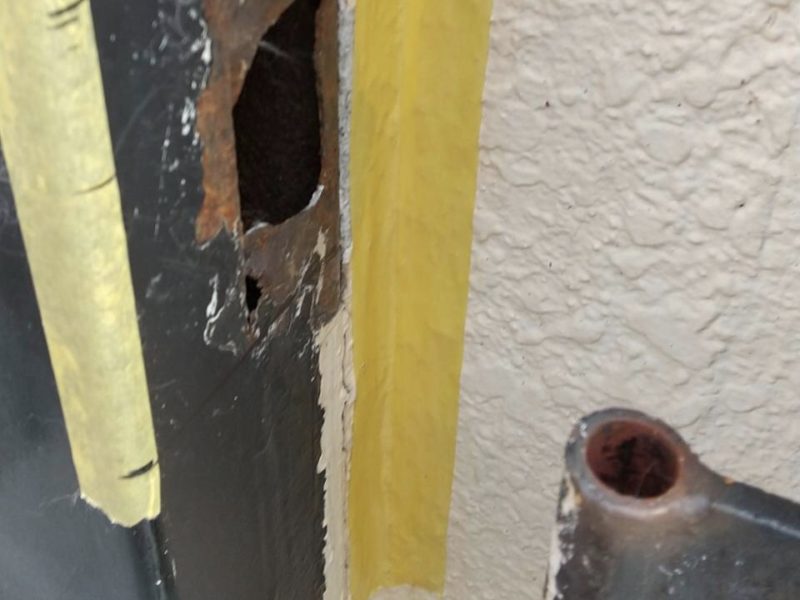 21-98 ゲートヒンジ溶接補強