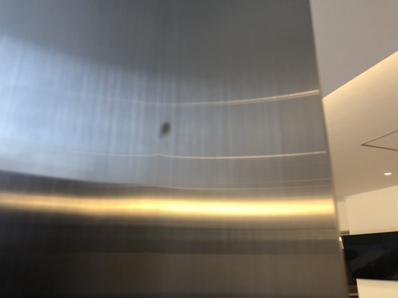 21-101 ステンレス枠 膨れ 補修