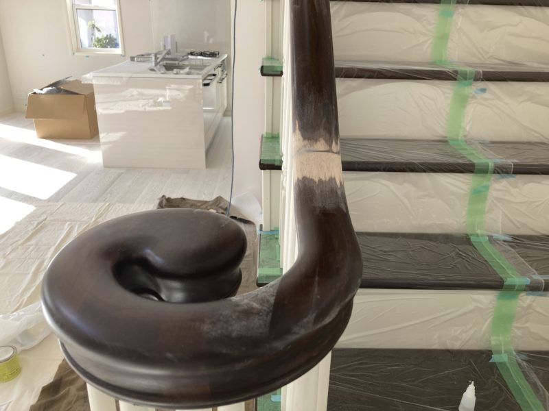 21-70 階段手摺り ジョイント補修　