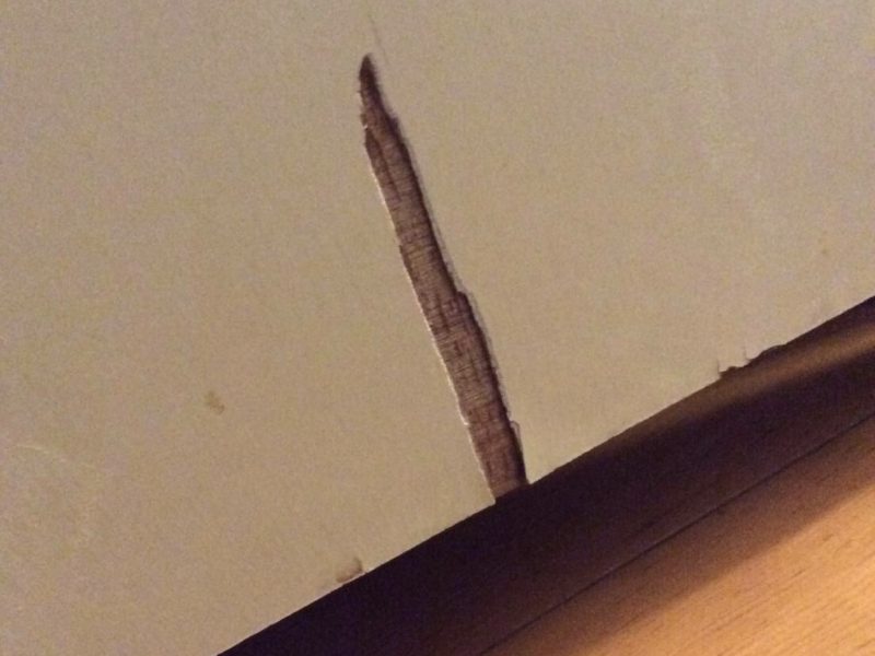 21-79 トイレ ドアへこみ補修