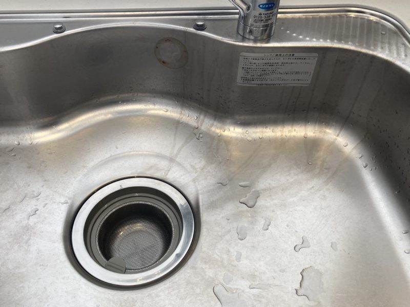 21-67 ステンレスシンク 磨き