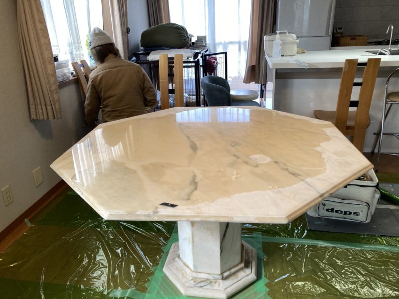 21-69 大理石 コーティング　剥離