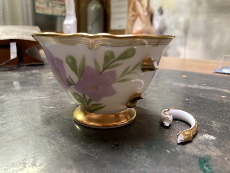 21-72 大倉食器 割れ修復