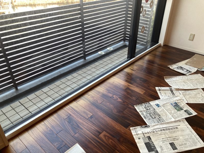 21-144 無垢フロアー変色補修