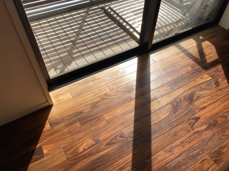 21-144 無垢フロアー変色補修