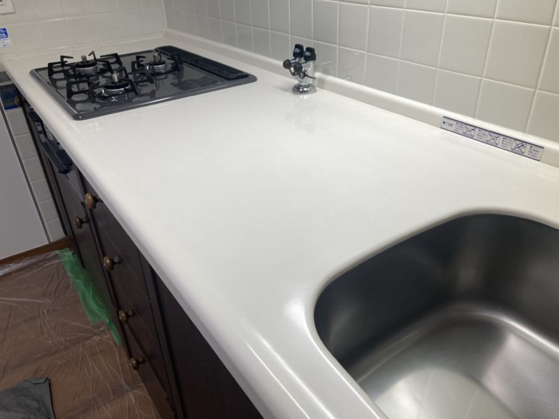 21-172 キッチン天板 シンク再研磨