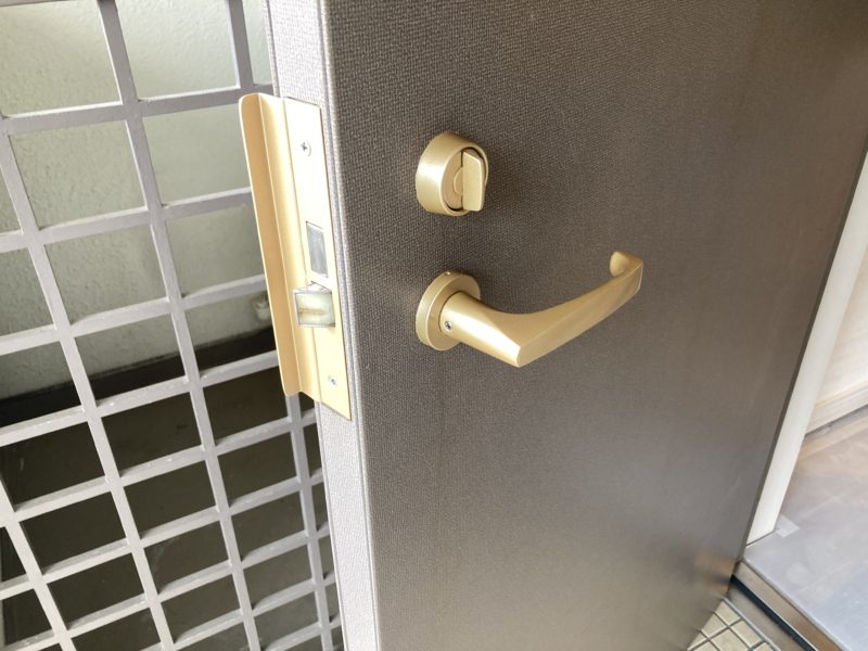 21-133 レバーハンドル 再塗装 現場施工