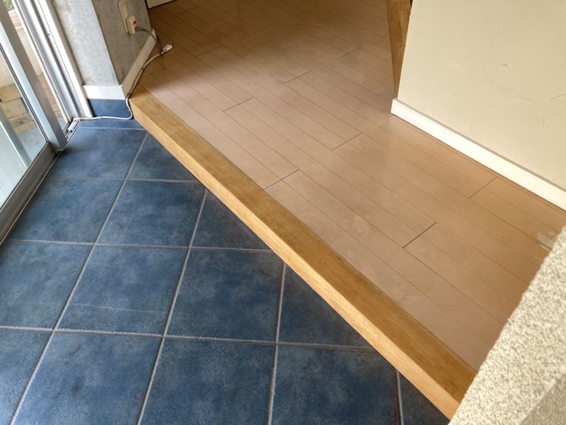 21-170 玄関框 リフレッシュ塗装