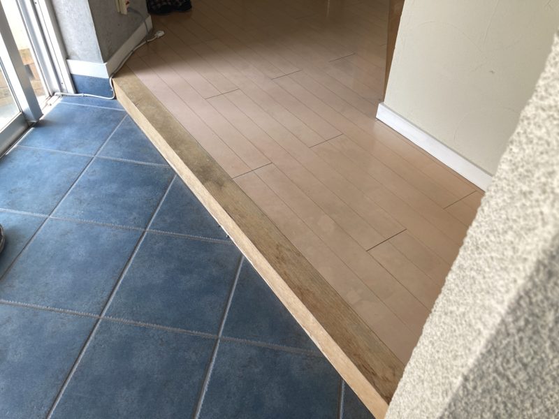 21-170 玄関框 リフレッシュ塗装