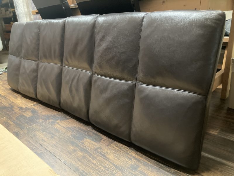 21-173 レザーソファー 染め直し