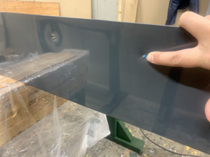 21-117 ブラインドへこみ補修