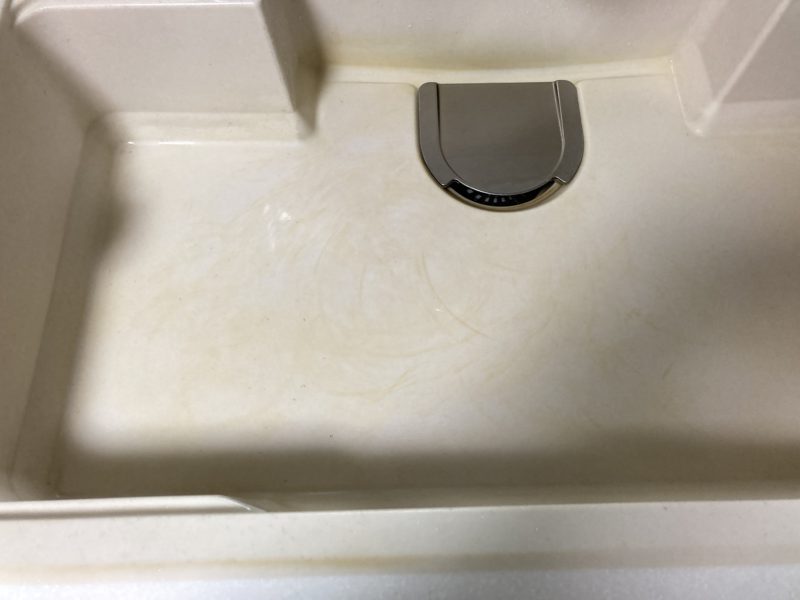 21-121 樹脂シンク　変色補修
