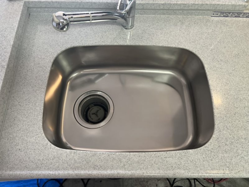 22-70 人工大理石 キッチン天板 ステンレスシンク 再研磨