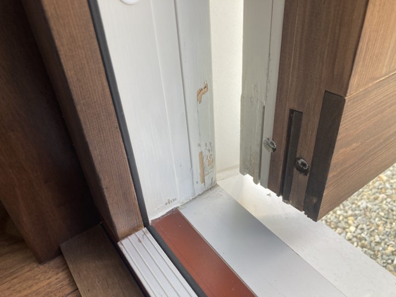 22-107 木製枠 キズ補修