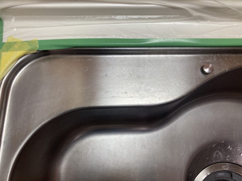 22-78　シンク再研磨 ナチュラル仕上げ 水垢 キズ除去