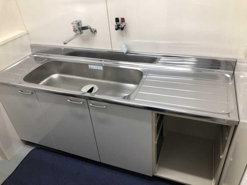 22-80 キッチン天板  へこみ補修