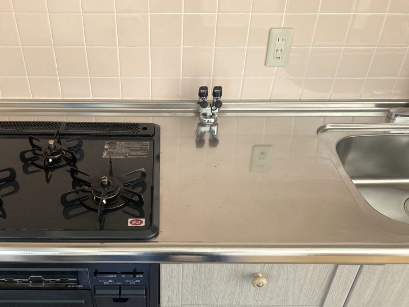 22-43 エンボスキッチン 磨き 補修