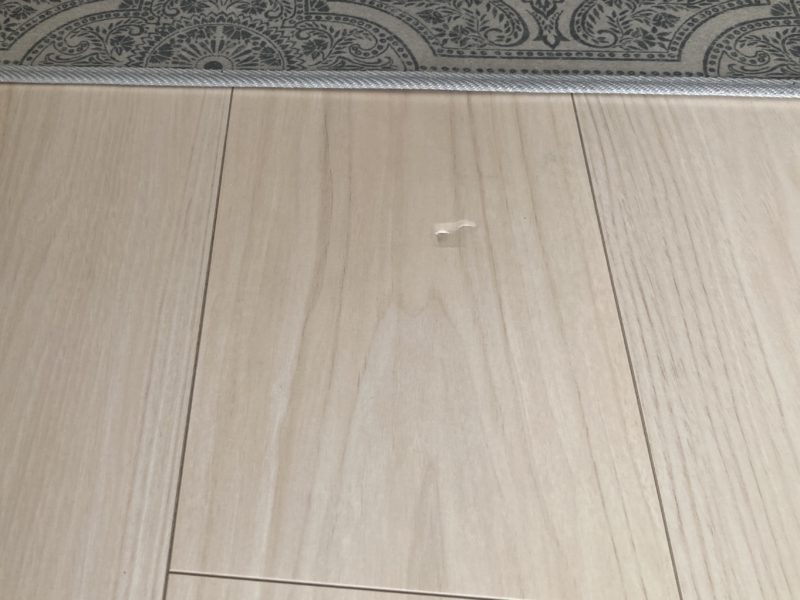 22-64 フローリング へこみリペア補修 保険対応