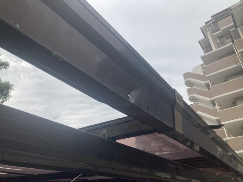 22-06 アルミ へこみ補修