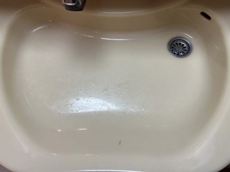 22-71 洗面台 キズ 水垢除去 再研磨