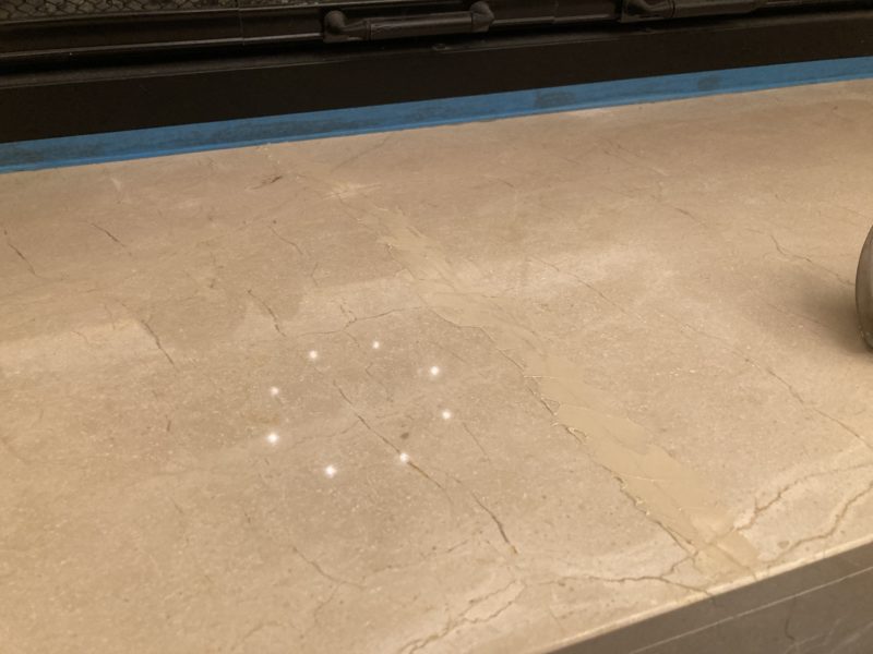 22-10 大理石 割れ補修