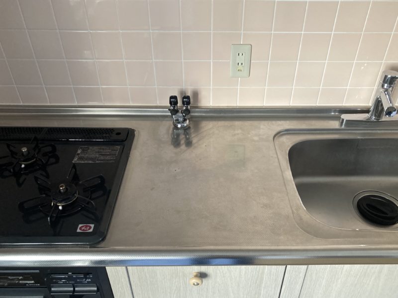 22-43 エンボスキッチン 磨き 補修