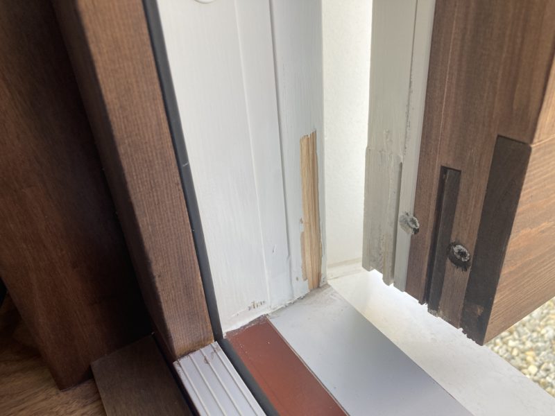 22-107 木製枠 キズ補修