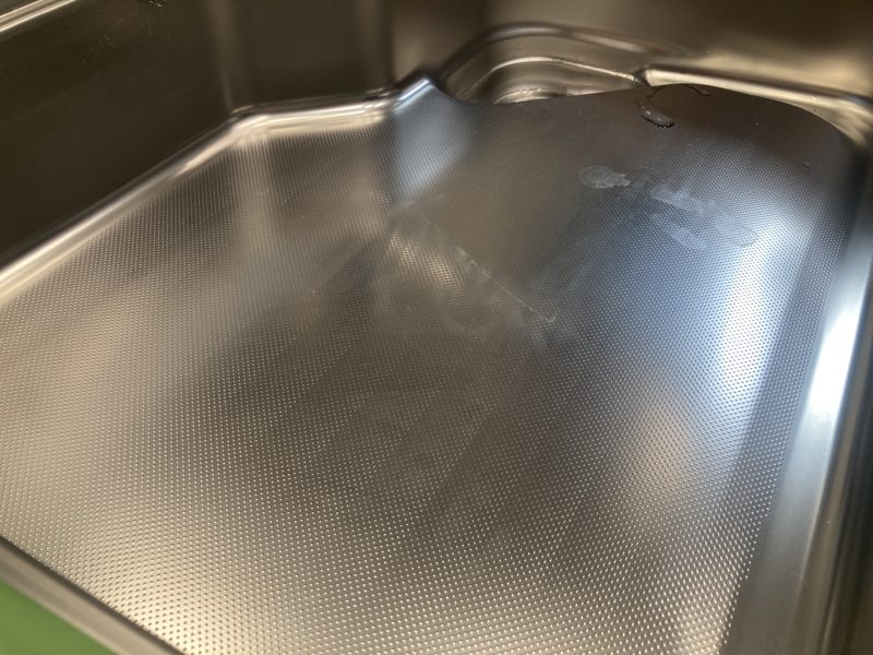 22-12 ステンレス エンボスシンク すり傷補修