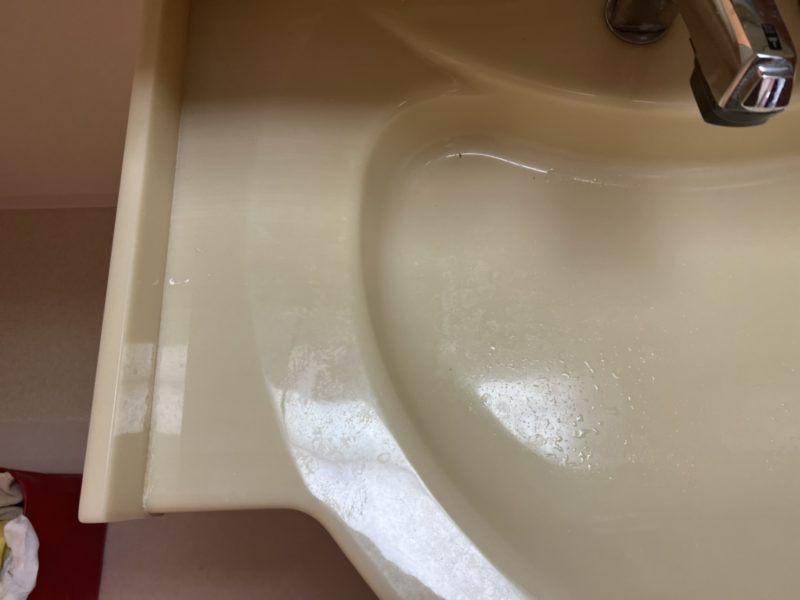 22-71 洗面台 キズ 水垢除去 再研磨